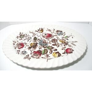 Vintage Johnson Bros. Staffordshire Bouquet Large Oval Platter Ironstone